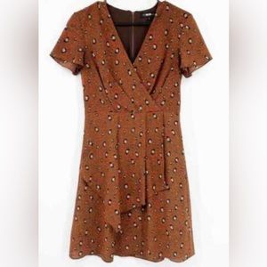 Slate & Willow silk faux wrap dress